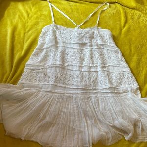Free people linen dress size Lg